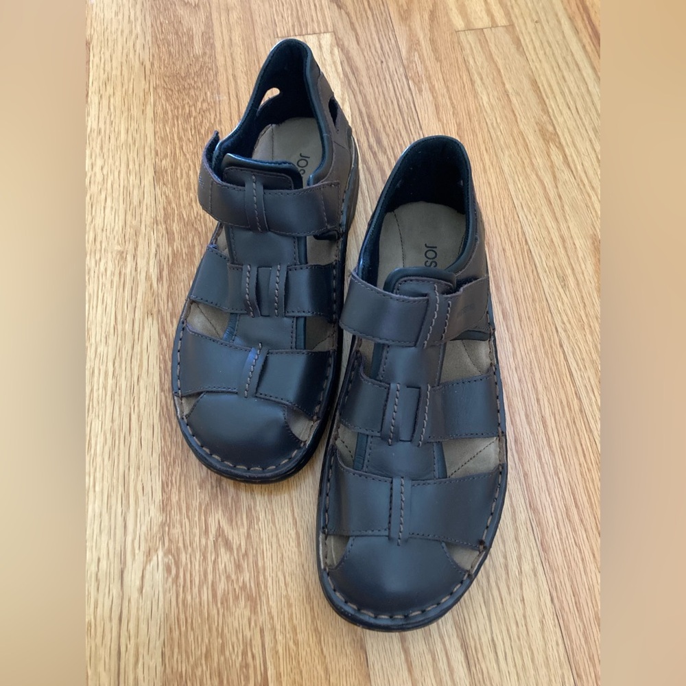 Josef Seibel Brown Fisherman Comfort Sandals